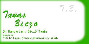 tamas biczo business card
